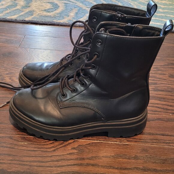 Combat Boots - Black - Picture 3 of 5